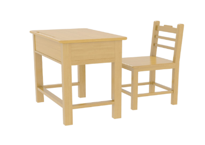 实木课桌椅   YF-KZ031